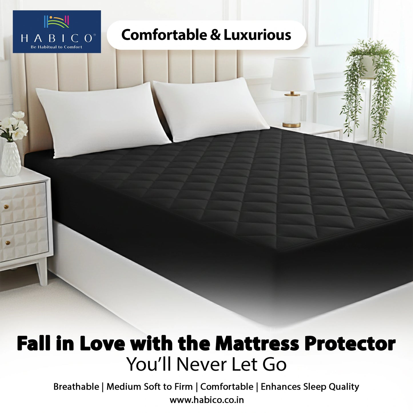 M P Quilted Black Protector