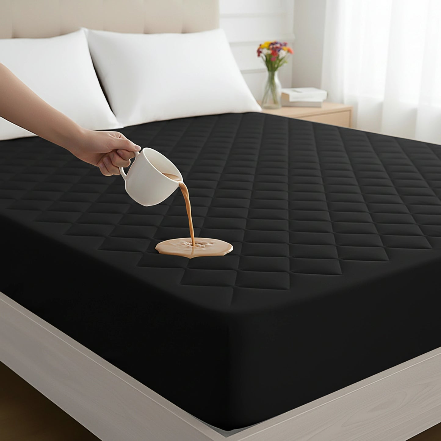 M P Quilted Black Protector