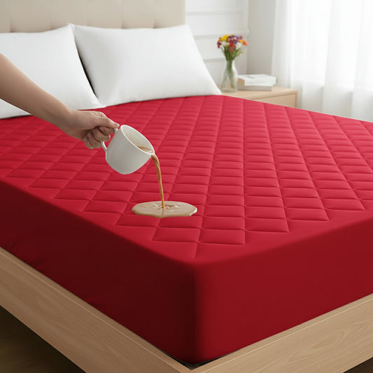 M P Quilted Red Protector