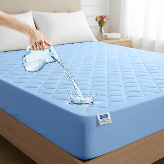 M P Quilted Lite Blue Protector