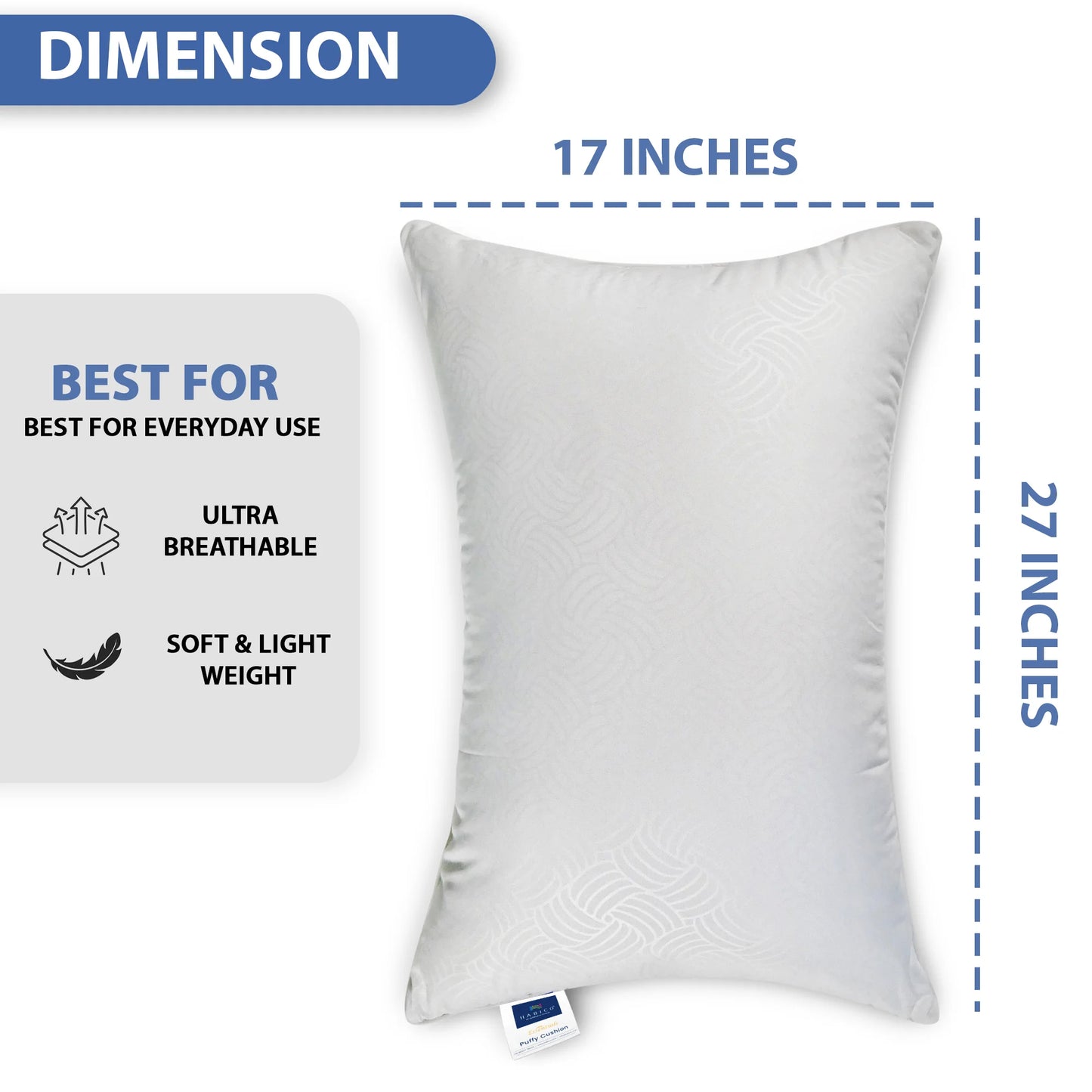 Essential puffy pilow pack of 2