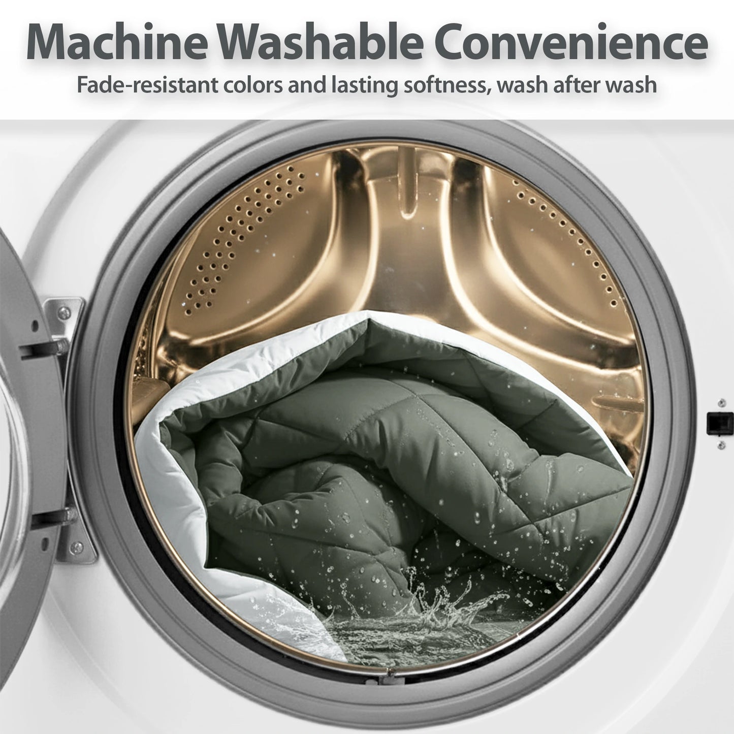 Comforter Charcoal Grey & Silver Grey