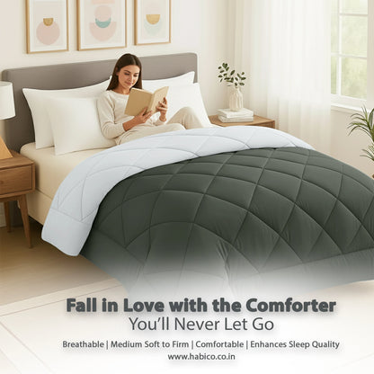 Comforter Charcoal Grey & Silver Grey