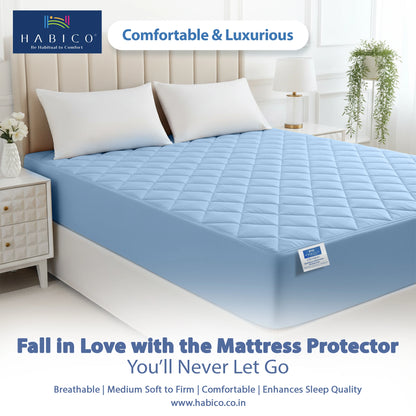 M P Quilted Lite Blue Protector