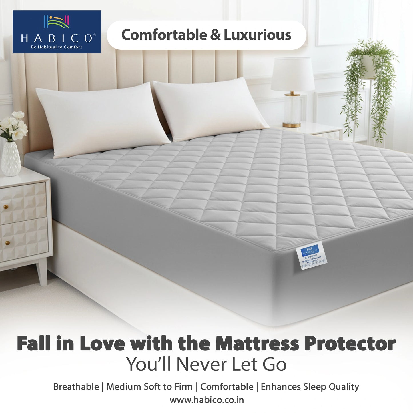 M P Quilted Grey Protector