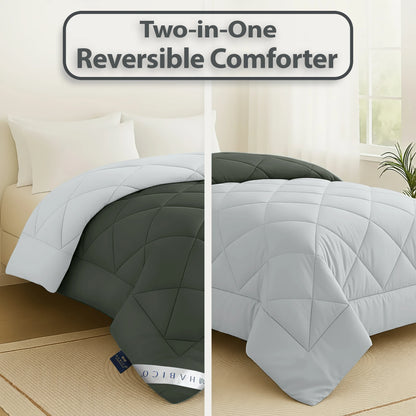 Comforter Charcoal Grey & Silver Grey