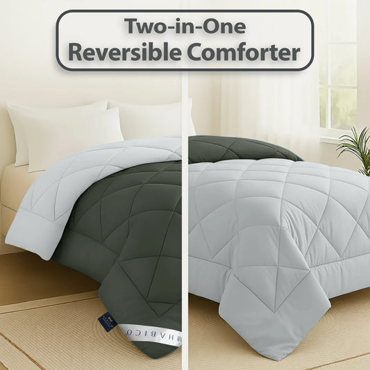 Comforter Charcoal Grey & Silver Grey