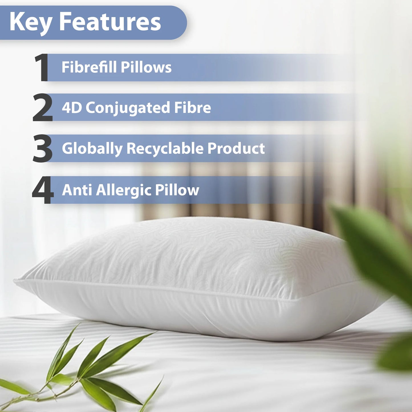 Essential puffy pilow pack of 2