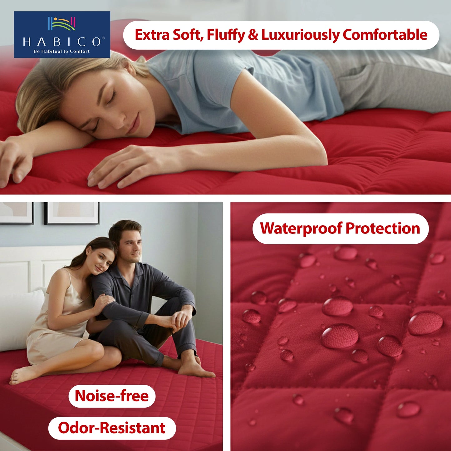 M P Quilted Red Protector