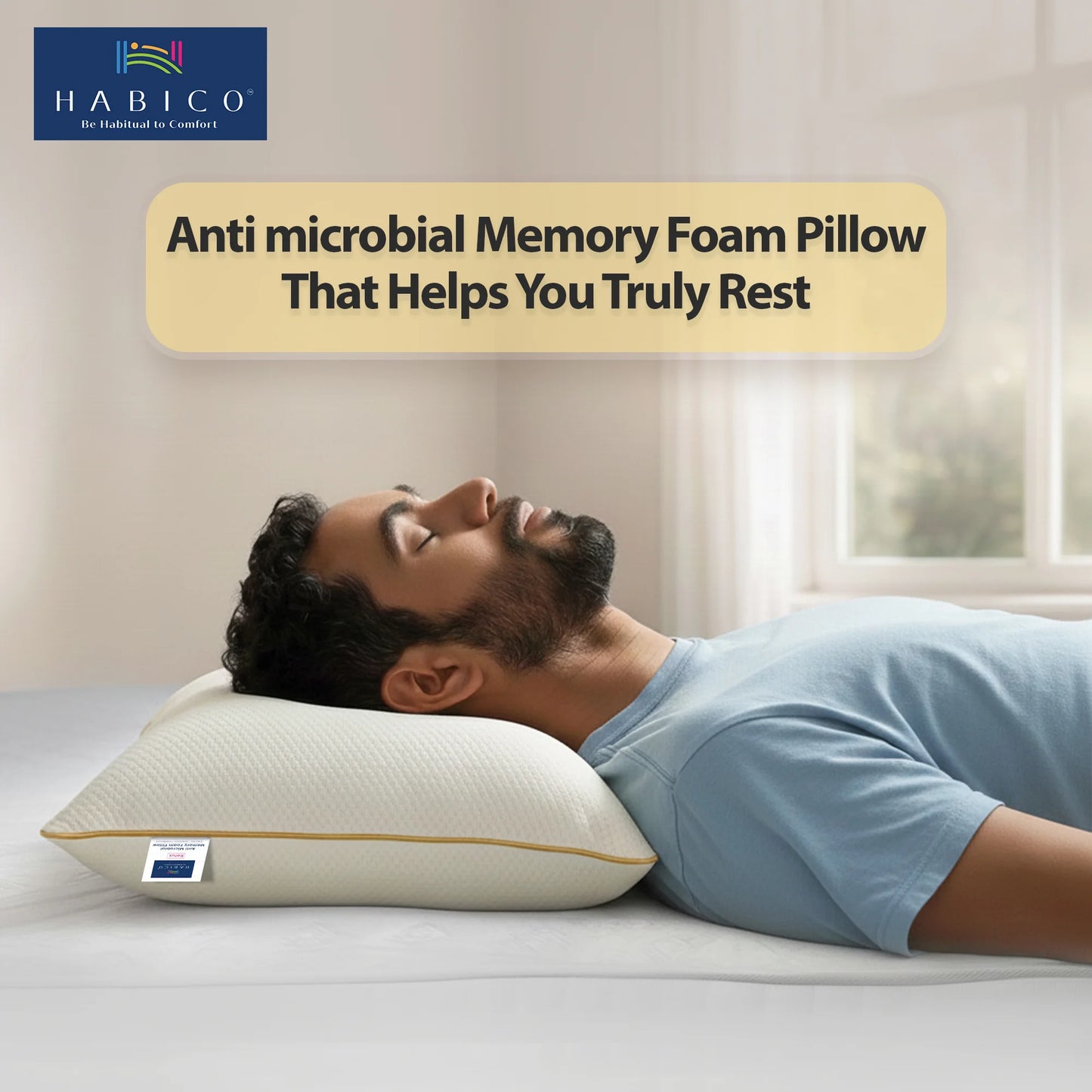 Relux Anti Microbial Memory Foam Pillow